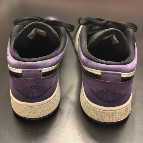 Youth Size 7 - Air Jordan 1 Low Court Purple - Picture 3 of 5